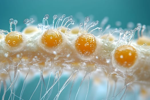 Close-Up of Trichomes with Resin on Cannabis Plant - Macro Photography for Science and Botany Studies photo