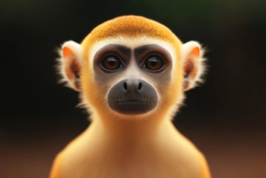 of a Golden Monkey, Wildlife Portrait, Nature's Beauty photo