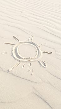summer background with hand drawn sun photo