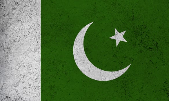 Flag Pakistan grunge texture photo