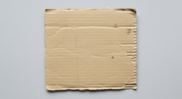 Ripped Corrugated Cardboard Texture Detail photo