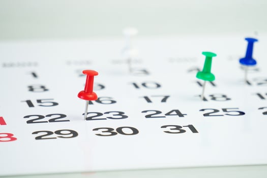 date push pin calendar for background photo