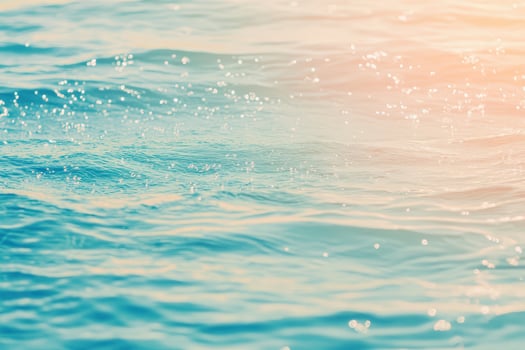 Sunlight on Rippling Turquoise Water photo