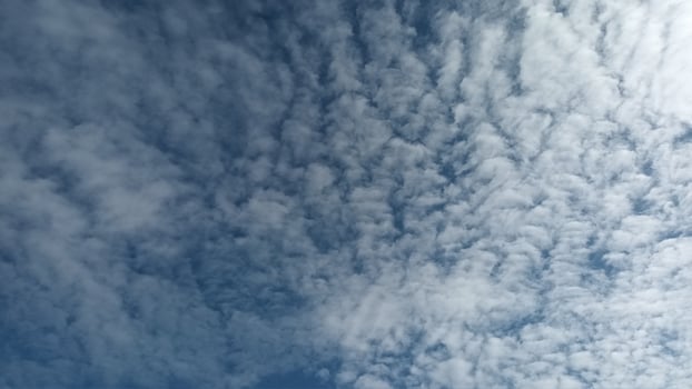 Textured cirrocumulus cloudscape view photo