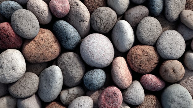 Pebble stones background texture seamless pattern river rocks zen garden spa photo