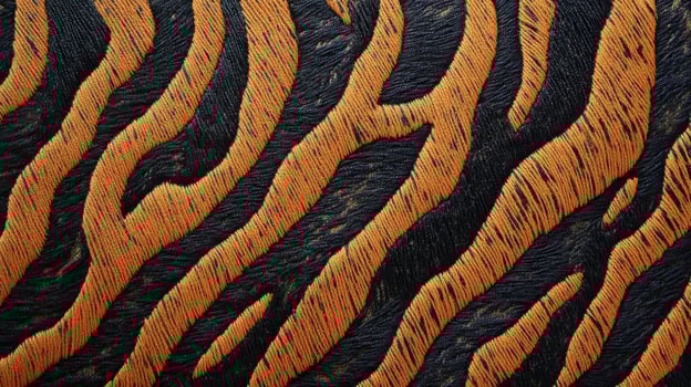 A close up of a tiger's skin photo