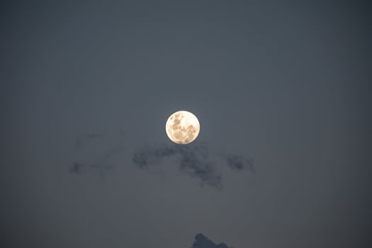 Spectacular and premium photography of the full moon isolated photo