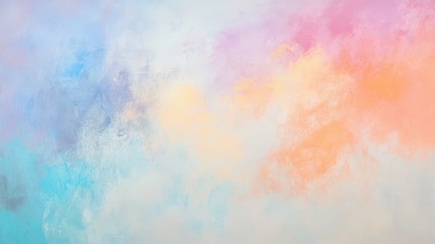 Soft pastel hues blend in a calming sky landscape photo
