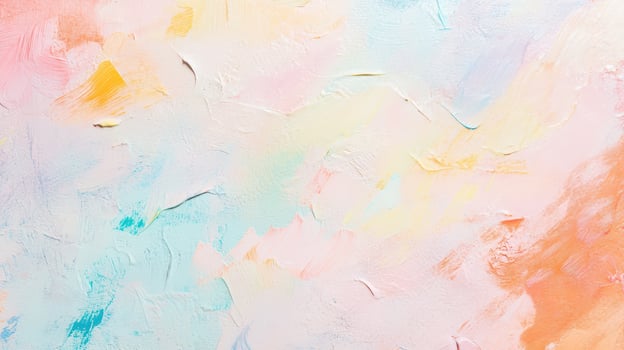 Colorful abstract painting with soft pastel hues photo
