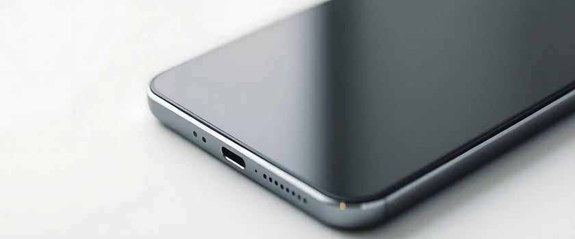 close up of a cell phone on a white surface photo