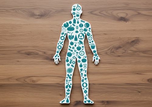 Healthy diet silhouette illustration photo
