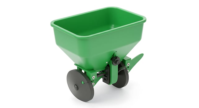 Green Plastic Fertilizer Spreader for Agriculture photo