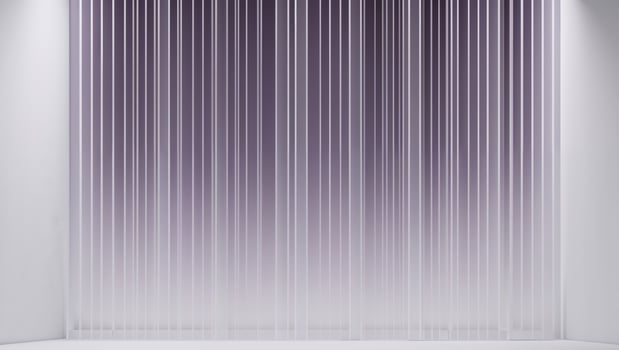 A white room with purple curtains photo