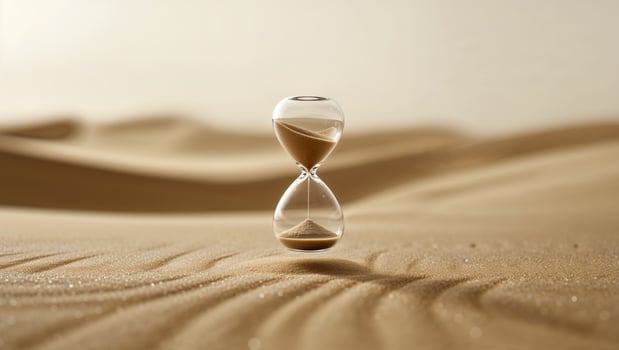 a floating over the sands of time photo
