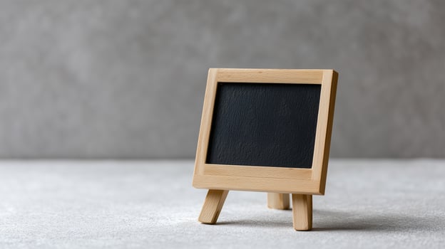 Wooden Framed Mini Chalkboard for Price Display photo