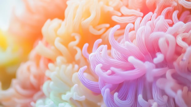 Colorful patterns of soft coral underwater photo