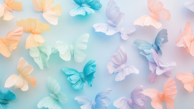 Colorful butterflies make a lovely decor photo