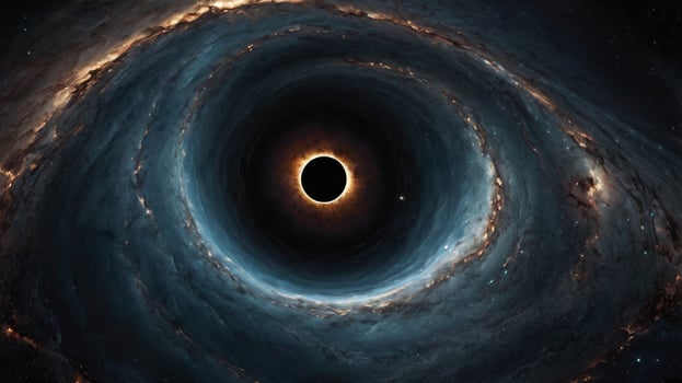 the black hole in the center of a black hole photo