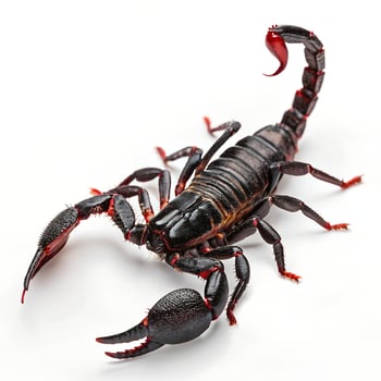 Emperor Scorpion Pandinus Imperator Isolated photo