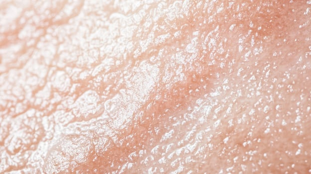 Close up view of skin texture under natural light photo