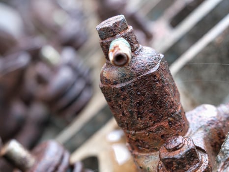 Fuel injector or valve rust photo