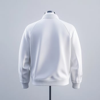 White track jacket mockup on a white background photo