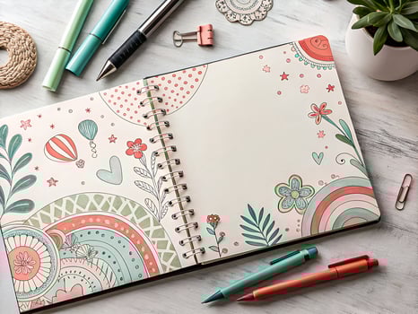 Personal Planner with Artistic Elements photo