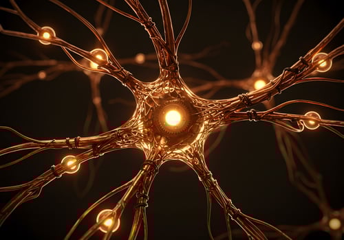 Neuron structure illustration photo