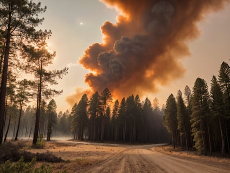 Scorched Earth Forest Fire Aftermath photo
