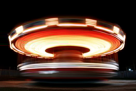 A carousel at night photo