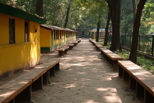 A long walkway photo