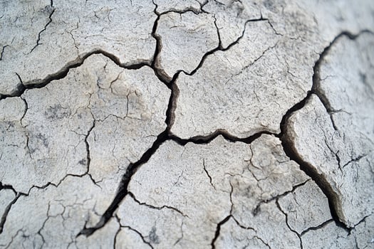 A close up of a cracked dry surface photo
