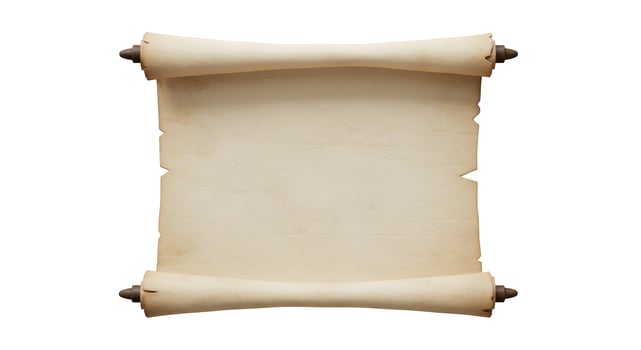 Antique Scroll Paper Background with Space for Text, Detailed Texture photo