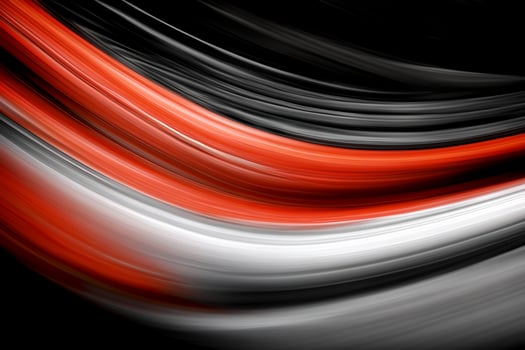 Abstract red white and black waves photo