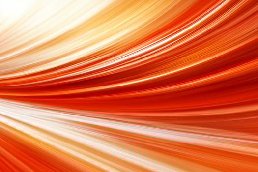 Abstract orange and white background with waves photo