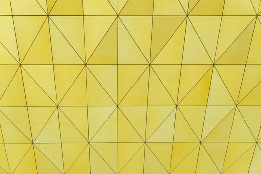 Geometric pattern of black lines on yellow background. Abstract geometric background. photo