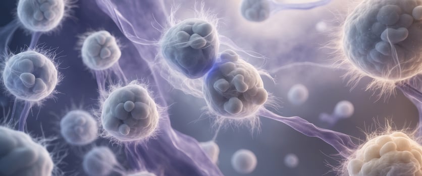 A close up of a cell with many cells photo