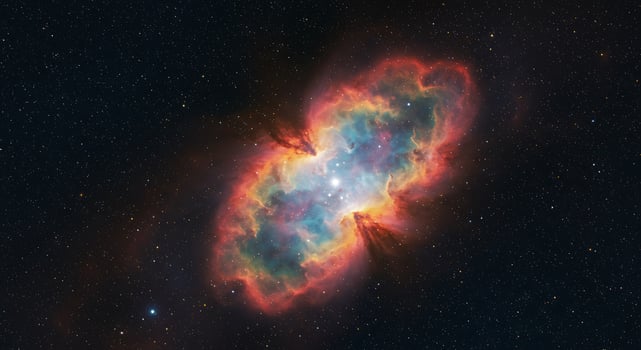 The nebula is seen in this image photo