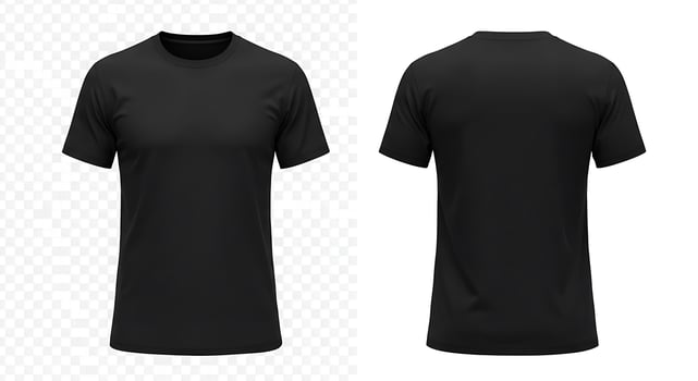 Black t - shirt mockup template photo