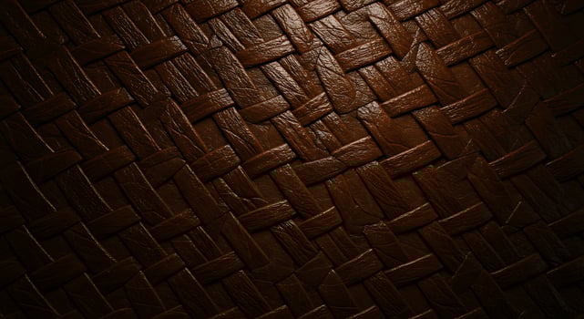 A dark brown leather texture with a pattern photo