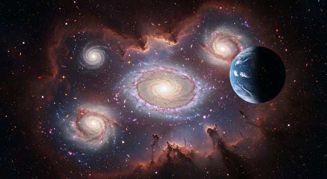 The universe is shown in this image photo