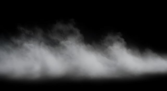 White smoke on a black background photo