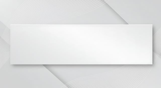 White blank banner on a gray background photo