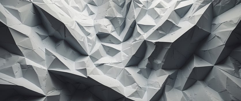 Abstract Geometric White Surface with Sharp Edges and Intersecting Planes, a Complex Texture. photo