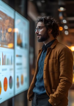 business planning and strategy session, digital corporate workspace photo