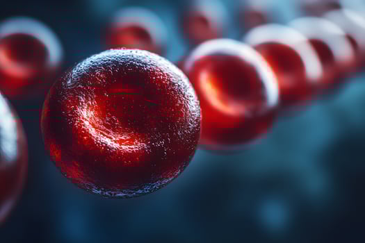 Detailed Red Blood Cells Close-Up for Medical and Scientific Visualization photo