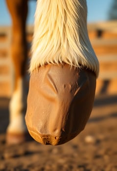 close up of a horse's head and mane photo