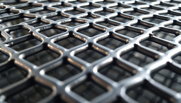 close up view of a metal grate photo