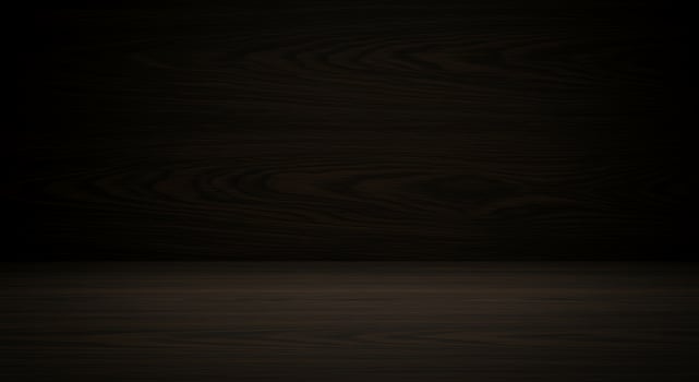 Dark wood background with black background photo