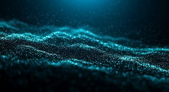 Abstract background of blue waves photo